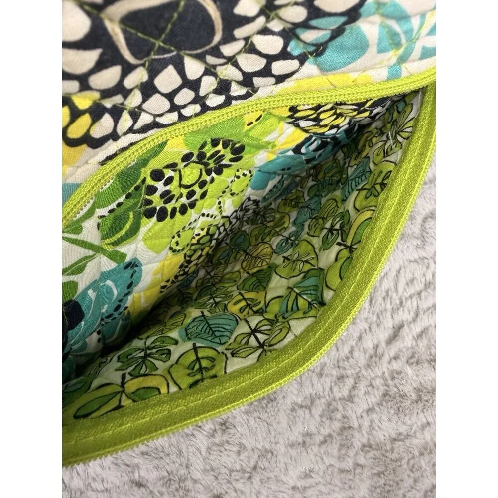 Vera Bradley Retired Floral Quilted Backpack – Green/Blue